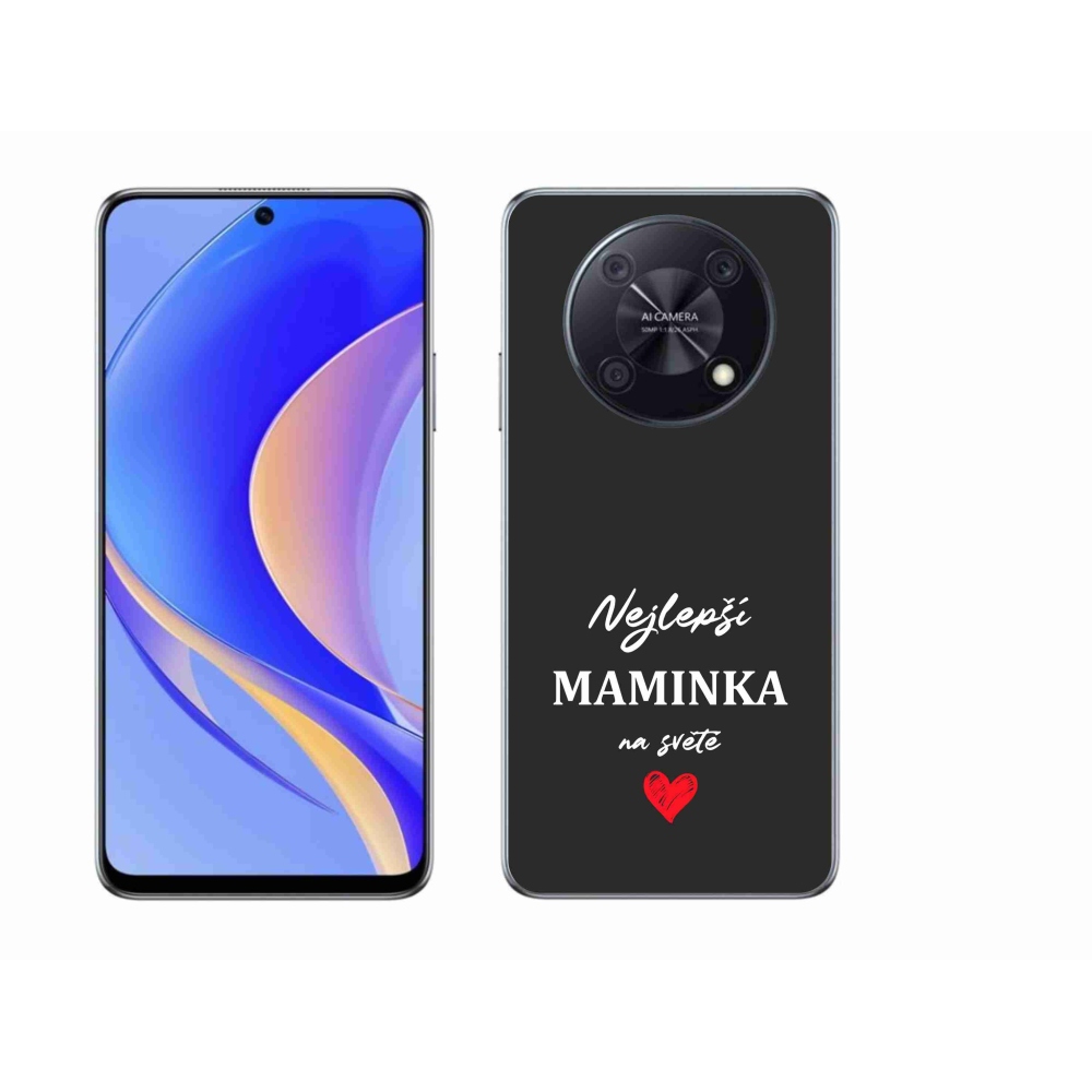 Gelový kryt mmCase na Huawei Nova Y90 - nejlepší maminka 1 černé pozadí