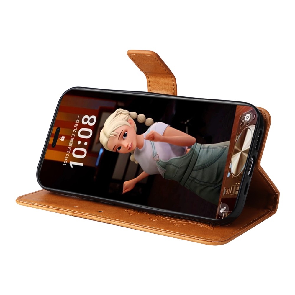Big Butterfly knížkové pouzdro na Honor Magic 7 Pro 5G - žluté