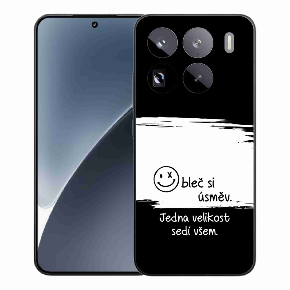 Gelový kryt mmCase na Xiaomi 15 Pro - vtipný text 8 bíločerné pozadí