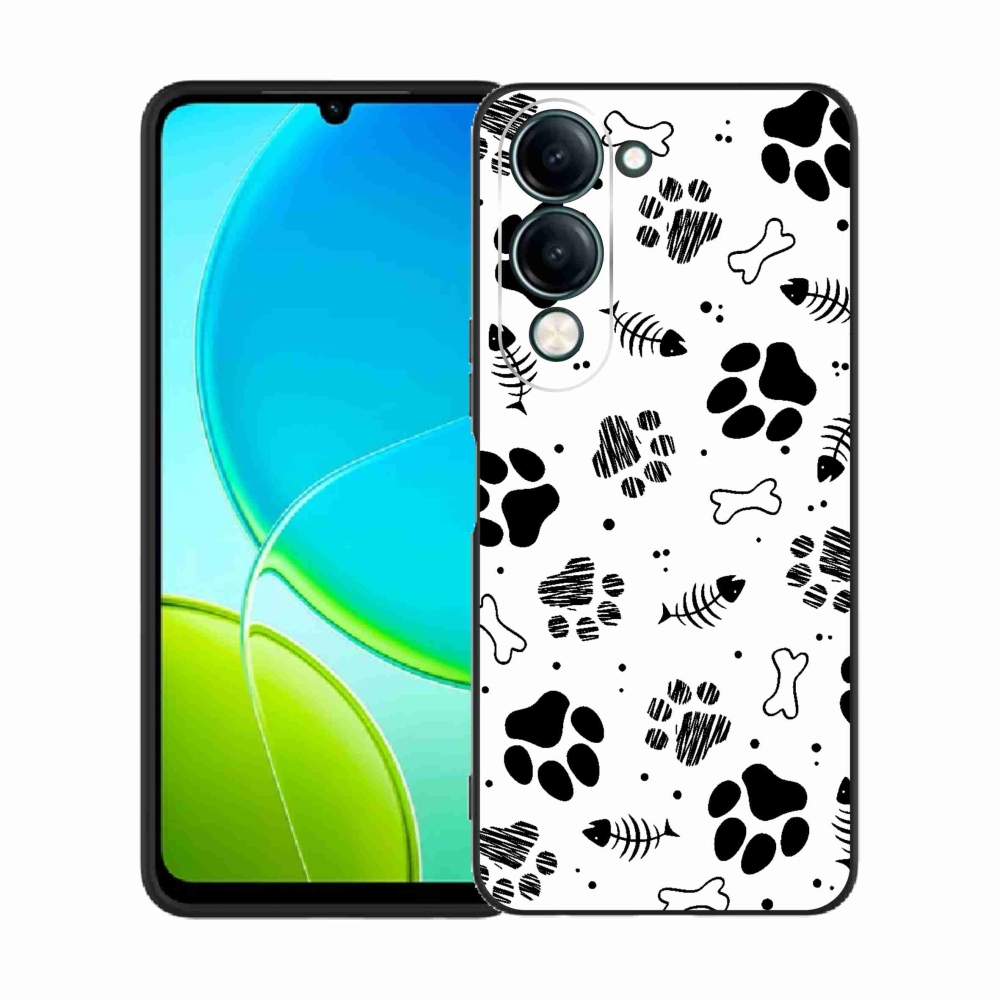 Gelový kryt mmCase na Vivo Y29s 5G - psí tlapky 1