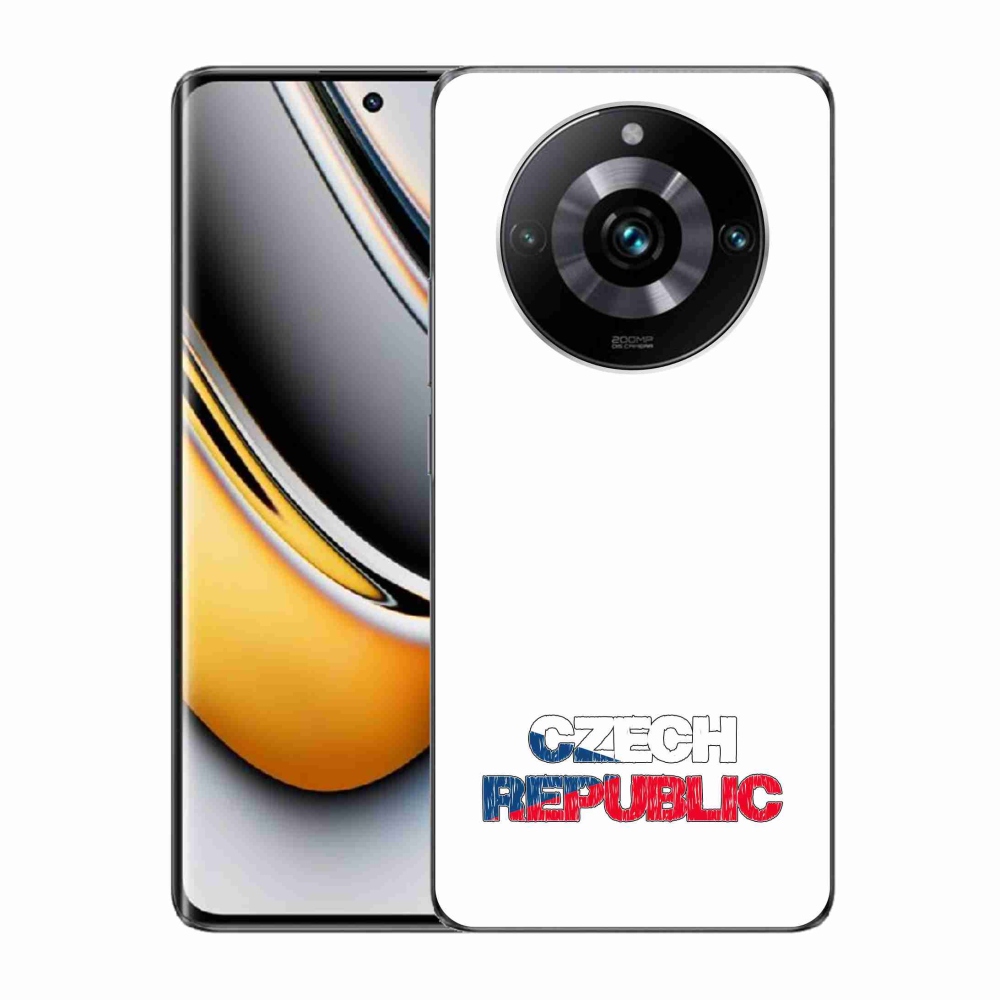 Gelový kryt mmCase na Realme 11 Pro/11 Pro+ - Czech Republic bílé pozadí