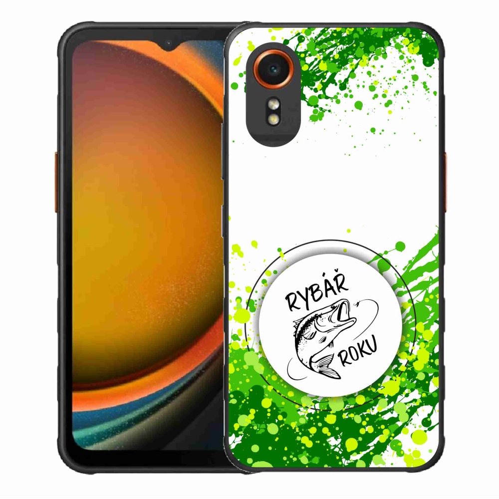 Gelový kryt mmCase na Samsung Galaxy Xcover 7 - rybář roku bílé pozadí