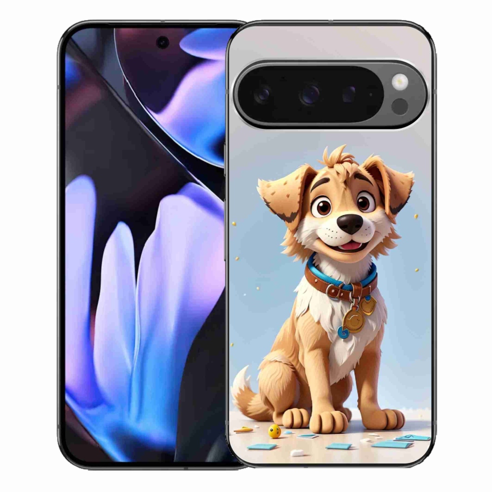 Gelový kryt mmCase na Google Pixel 9 Pro XL - kreslené štěně