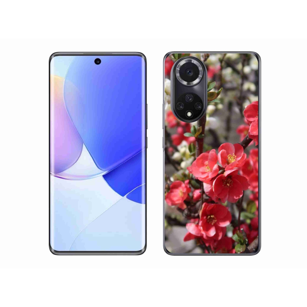Gelový kryt mmCase na Honor 50 - červené květy