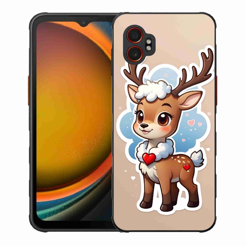 Gelový kryt mmCase na Samsung Galaxy Xcover 7 Pro - kreslený sob