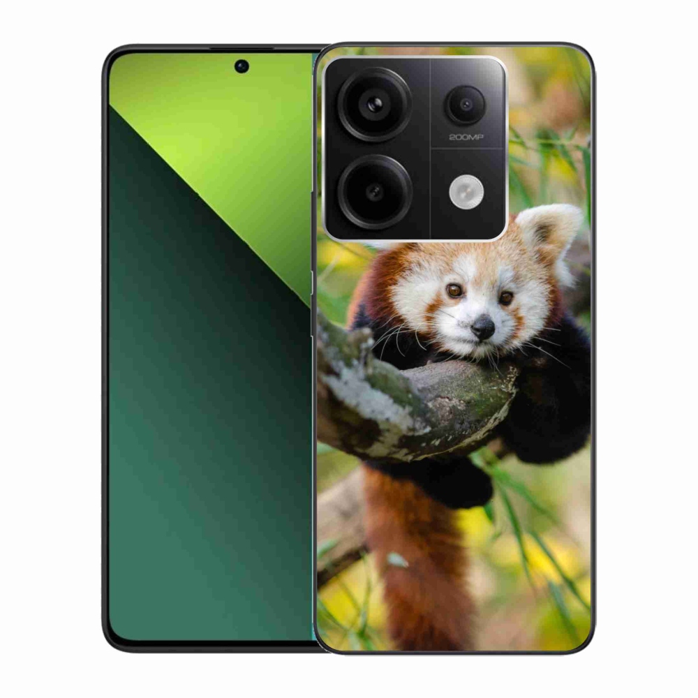 Gelový kryt mmCase na Xiaomi Redmi Note 13 Pro 5G/Poco X6 5G - panda červená