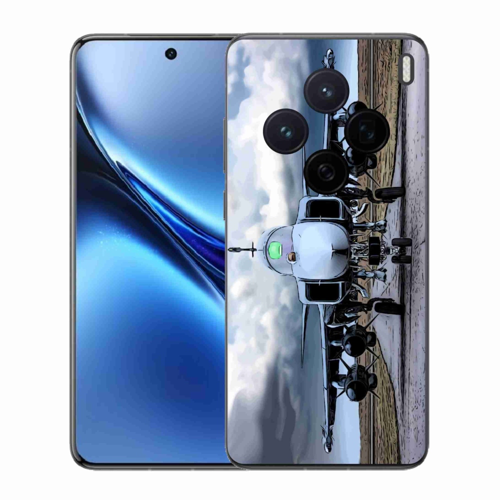 Gelový kryt mmCase na Vivo X200 5G - vojenské letadlo