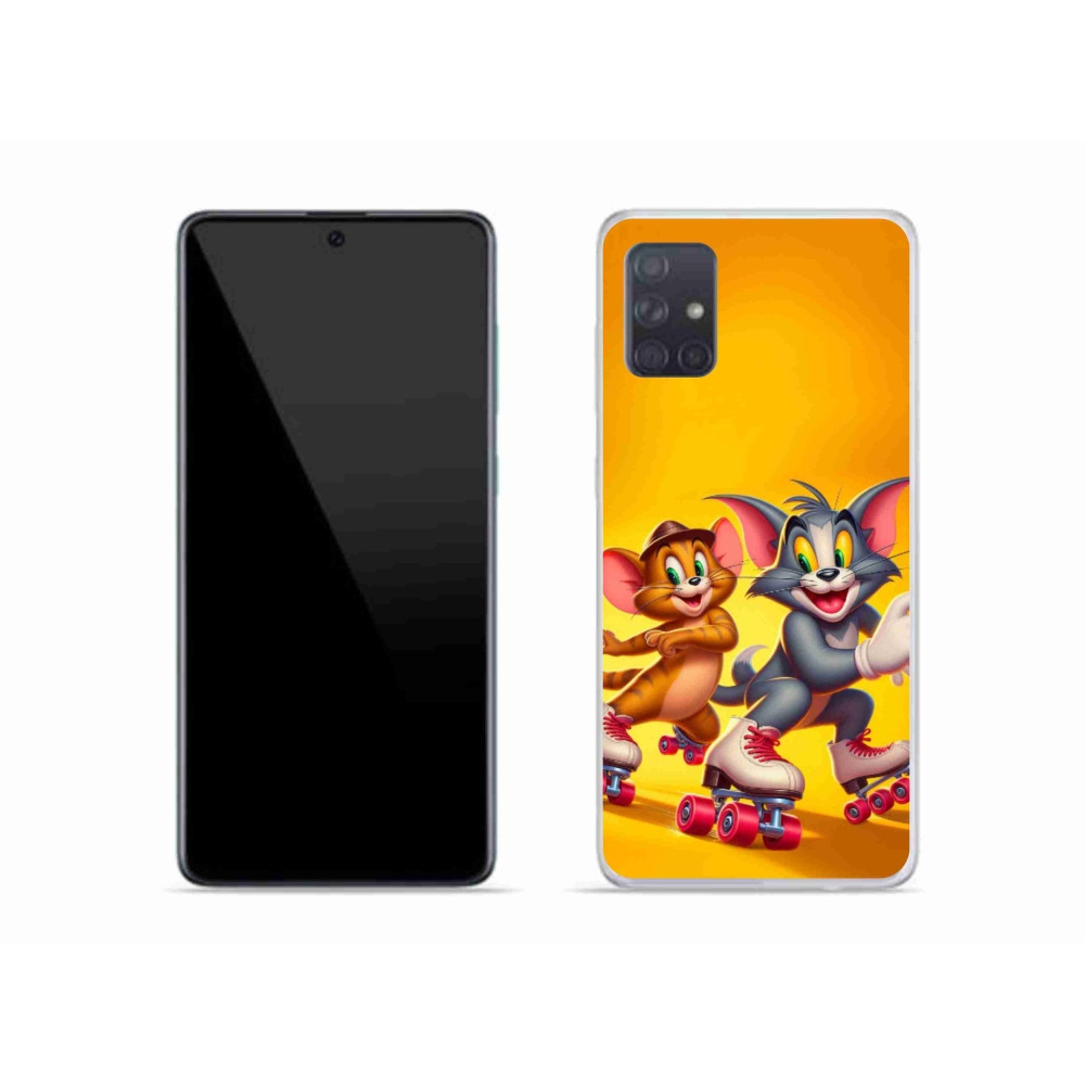 Gelový kryt mmCase na Samsung Galaxy A51 - tom a jerry