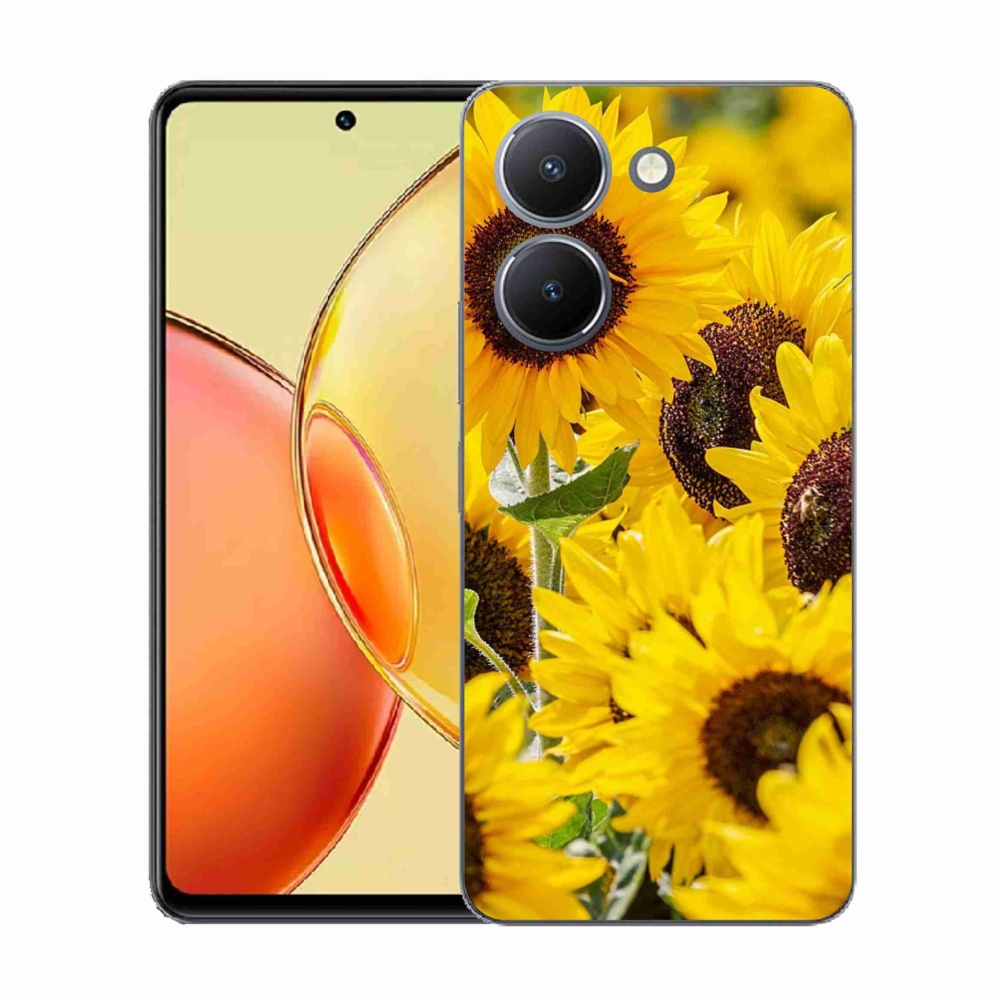 Gelový kryt mmCase na Vivo Y36 - slunečnice
