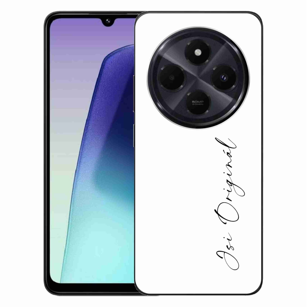 Gelový kryt mmCase na Xiaomi Redmi 14C/Poco C75 - jsi originál bílé pozadí