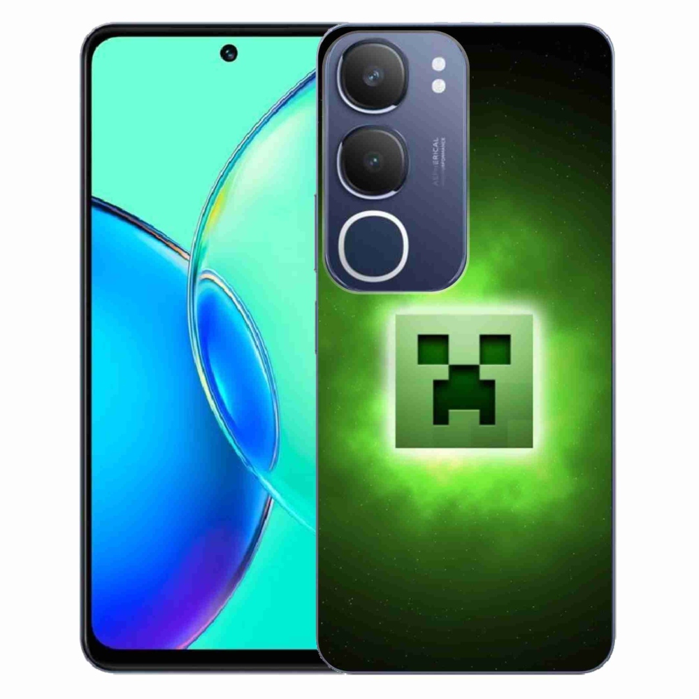 Gelový kryt mmCase na Vivo Y19s - minecraft