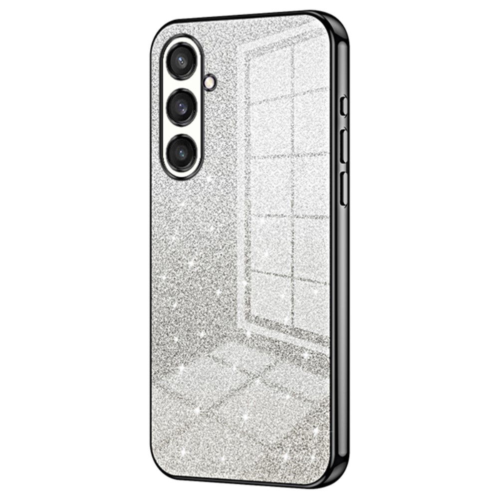 Cut gelový třpytivý obal na Samsung Galaxy S23 FE - černý