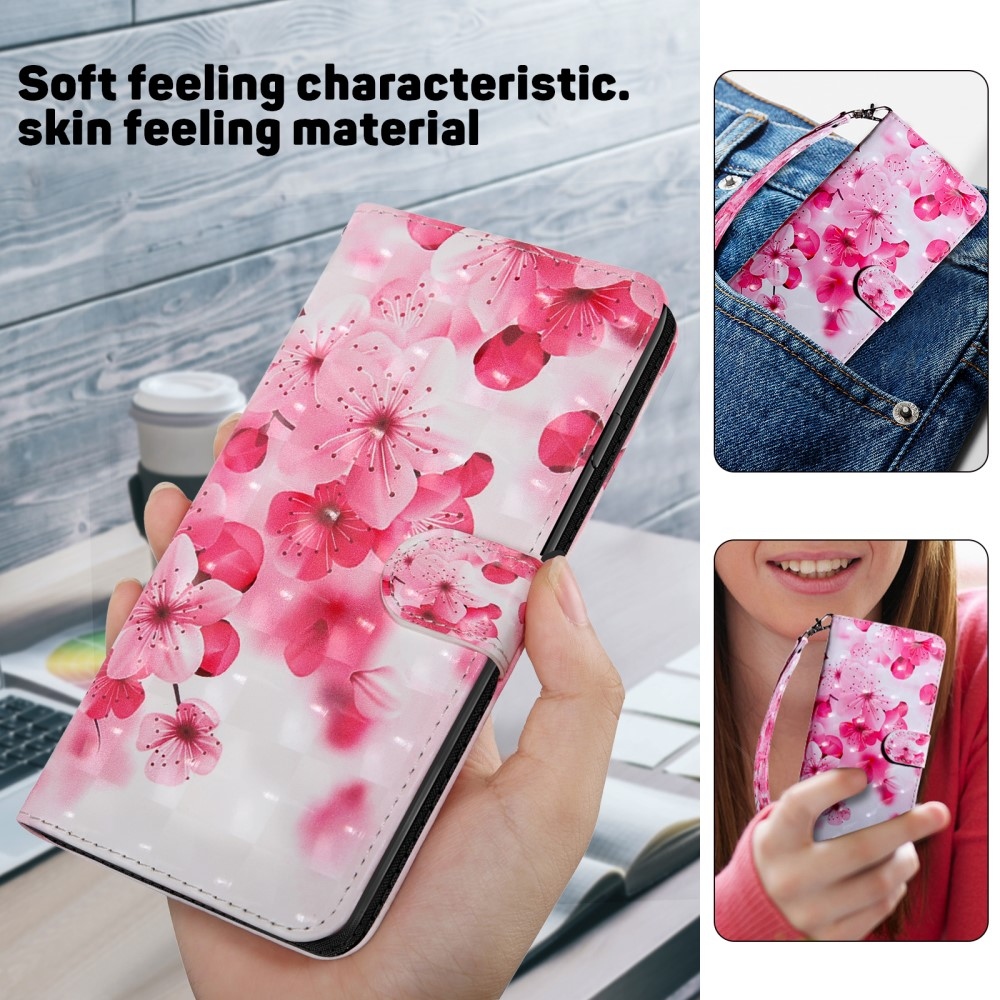 Spot knížkové pouzdro na Samsung Galaxy S24 FE - růžové květy