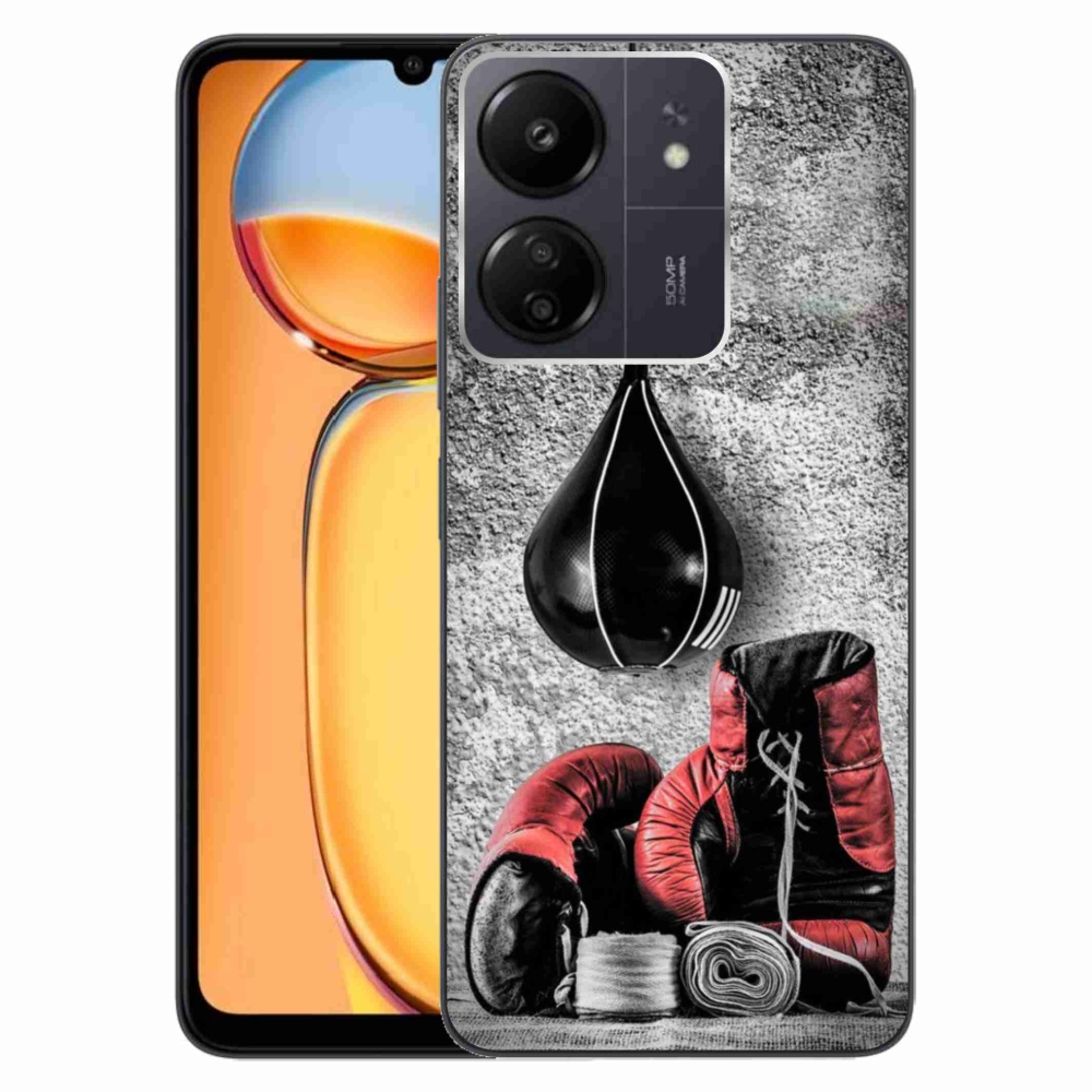 Gelový kryt mmCase na Xiaomi Poco C65/Redmi 13C - boxovací pytel a rukavice