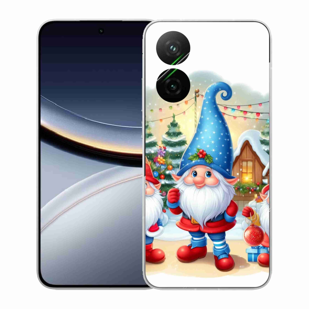 Gelový kryt mmCase na Xiaomi Poco F7 5G - vánoční skřítci