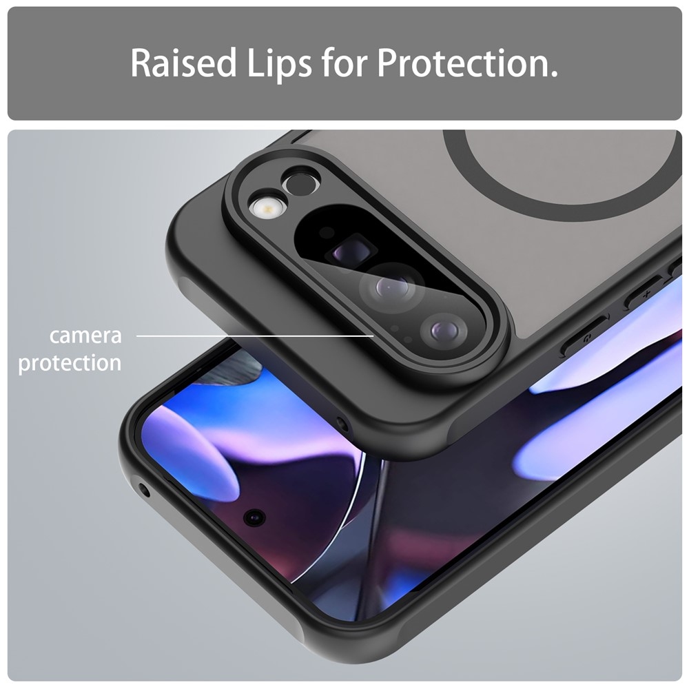 Case matný gelový obal s MagSafe na Google Pixel 10 Pro XL - černý