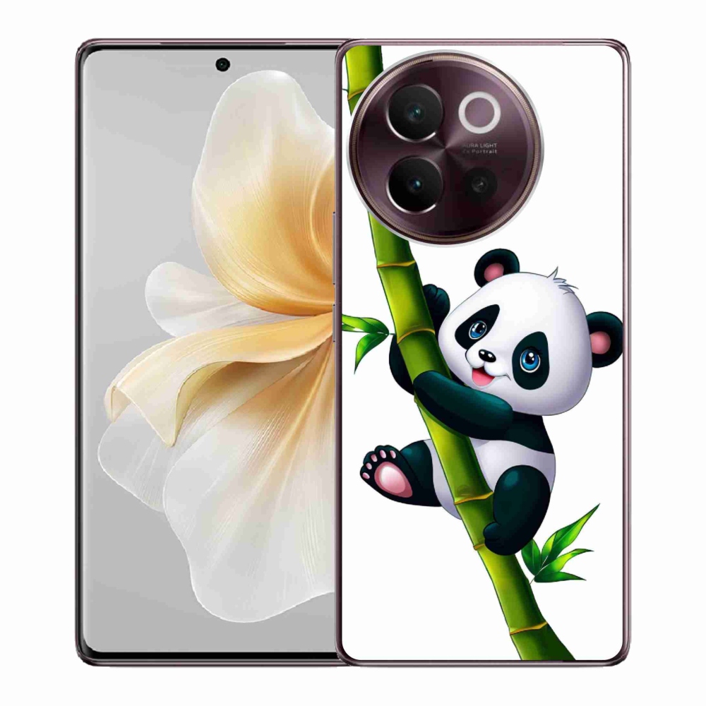 Gelový kryt mmCase na Vivo V40 Lite 5G - panda na bambusu