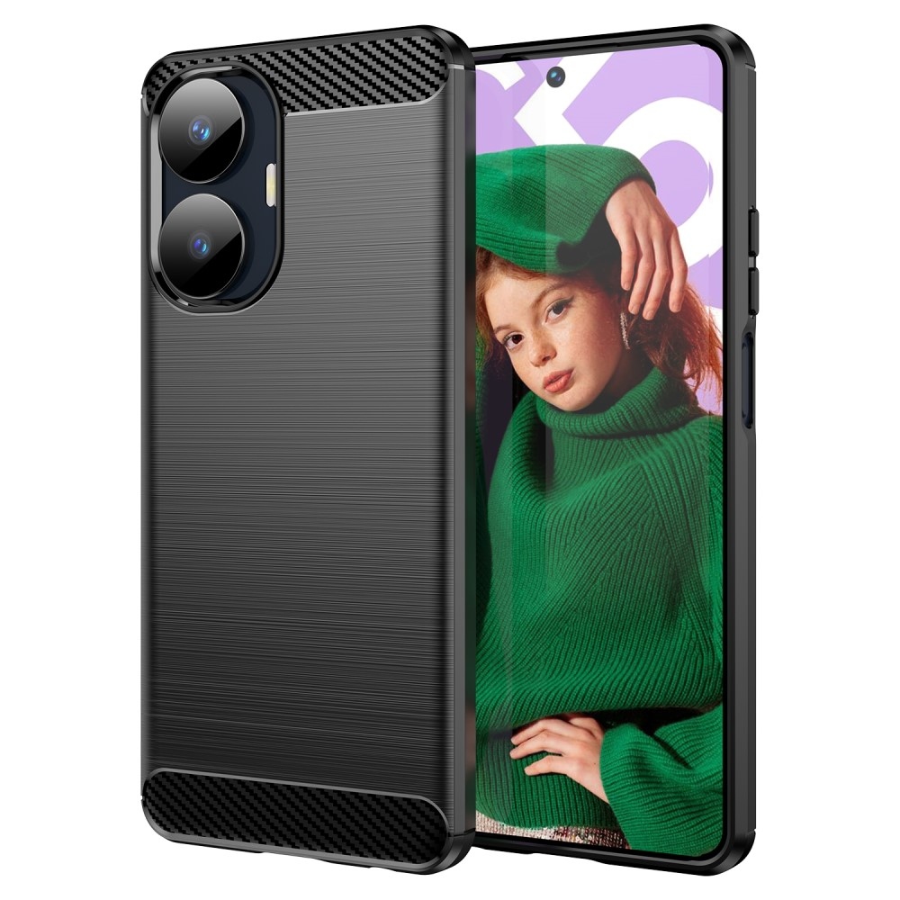 Carbon odolný gelový obal na Realme C55 - černý
