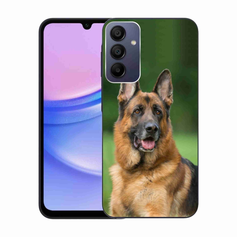 Gelový kryt mmCase na Samsung Galaxy A15 4G/5G - německý ovčák