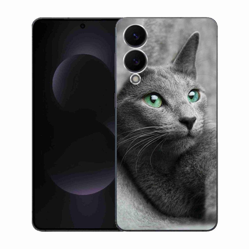 Gelový kryt mmCase na Samsung Galaxy S25 Edge - kočka 2