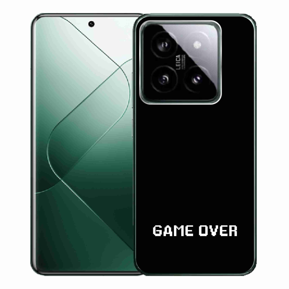 Gelový kryt mmCase na Xiaomi 14 Pro - game over černé pozadí