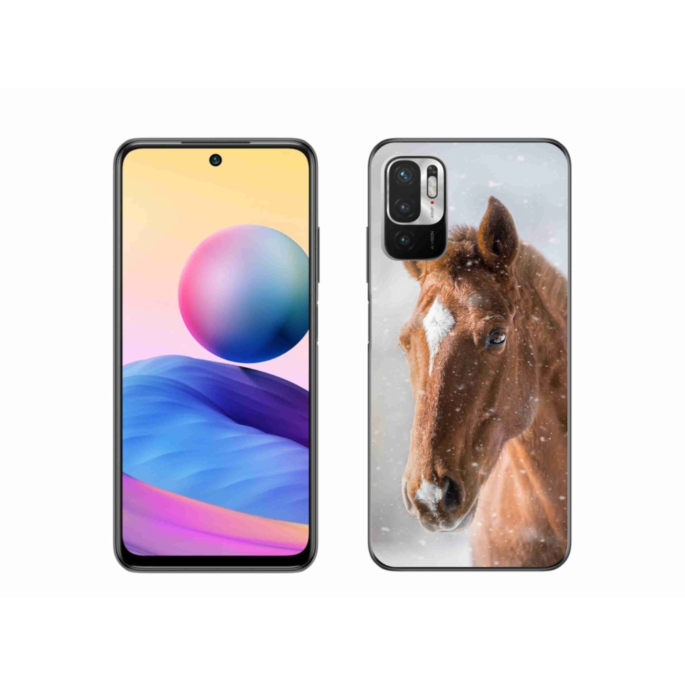 Gelový kryt mmCase na Xiaomi Redmi Note 10 5G - hnědý kůň 2