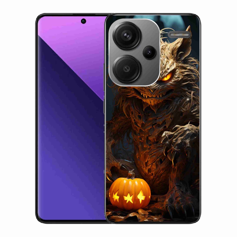 Gelový kryt mmCase na Xiaomi Redmi Note 13 Pro+ 5G - halloweenská příšera