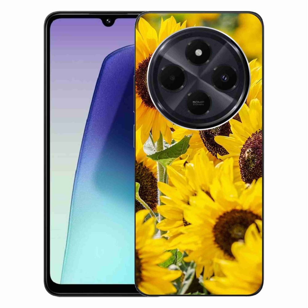 Gelový kryt mmCase na Xiaomi Redmi 14C/Poco C75 - slunečnice