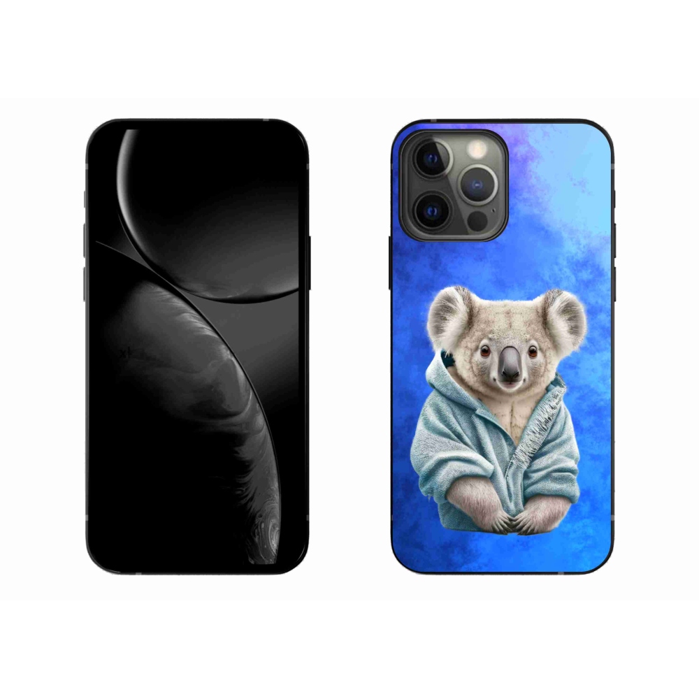Gelový kryt mmCase na iPhone 13 Pro Max - koala ve svetru