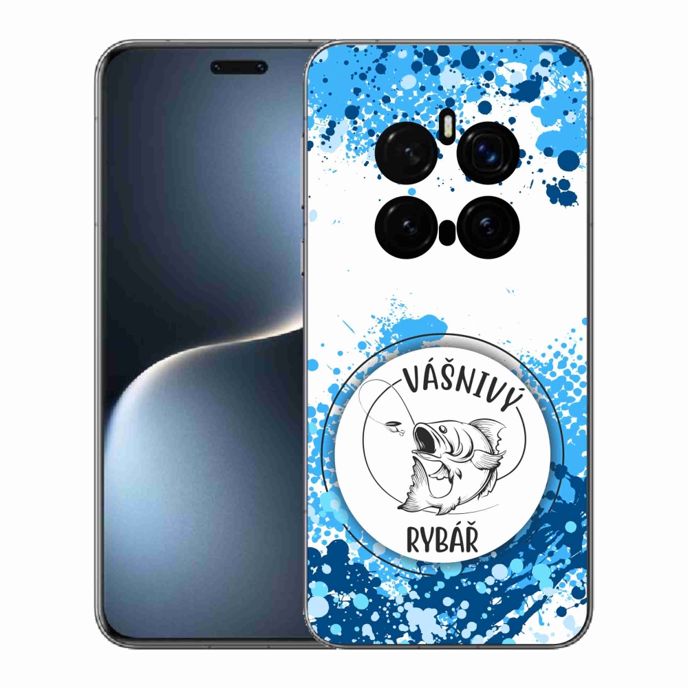 Gelový kryt mmCase na Honor Magic 7 Pro 5G - vášnivý rybář bílé pozadí