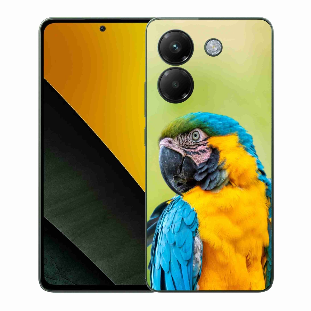 Gelový kryt mmCase na Xiaomi Poco M7 Pro 5G - papoušek ara 2