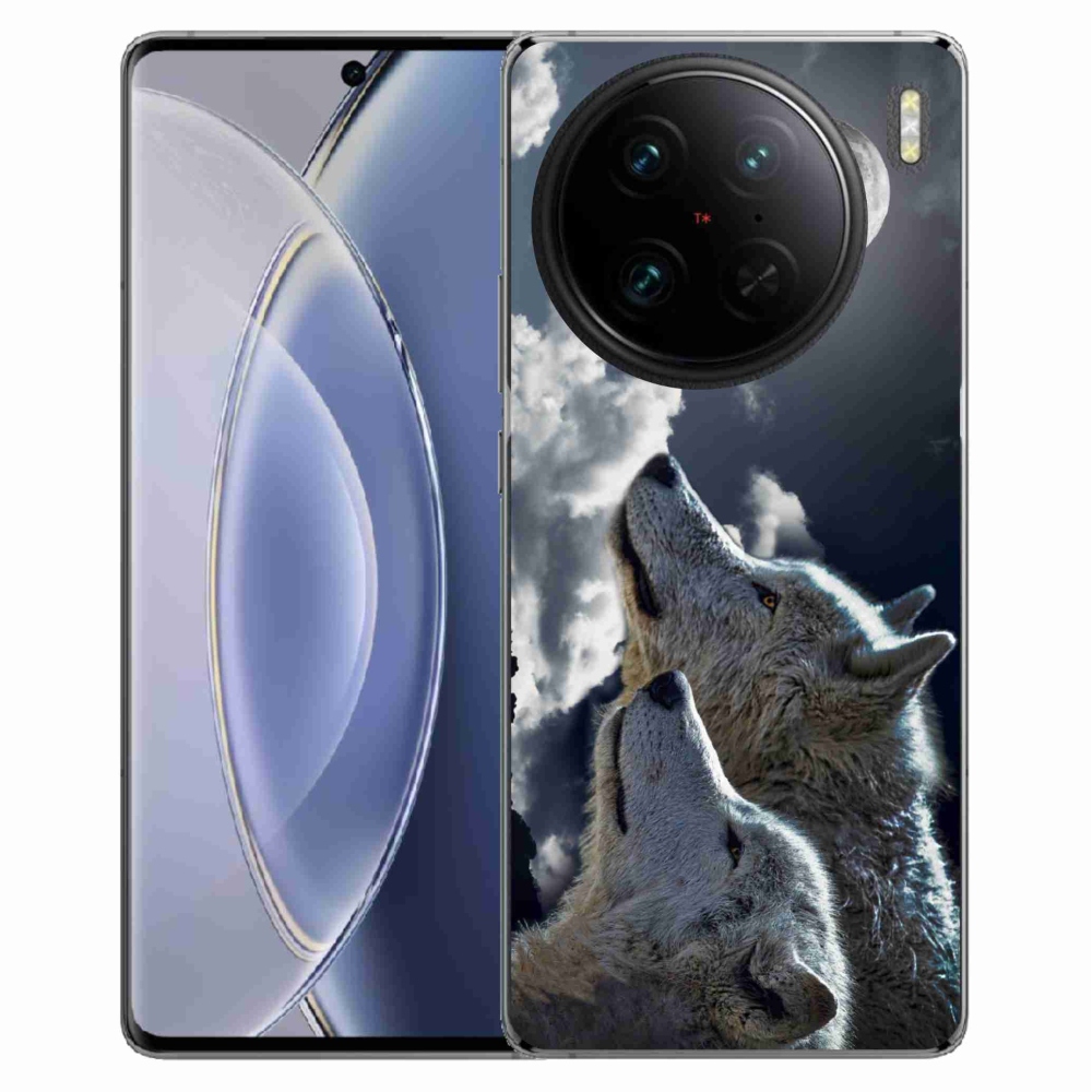 Gelový kryt mmCase na Vivo X90 Pro - vlci