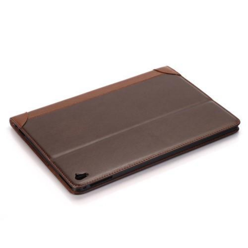 Natur PU kožené polohovatelné pouzdro na iPad Pro 9.7 - hnědé