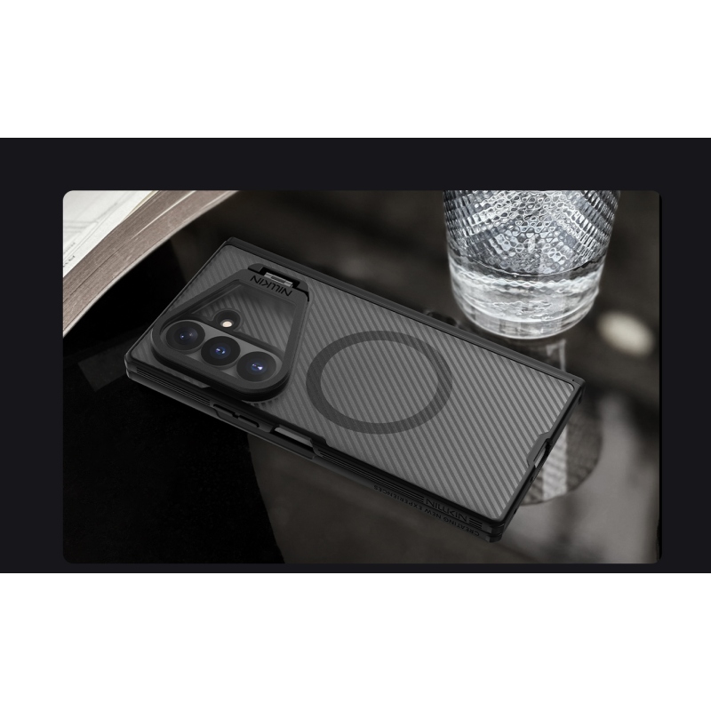 Nillkin CamShield Prop Magnetic (Transparent Lens) Zadní Kryt pro Samsung Galaxy Z Fold 8 Ultra Transparent Black