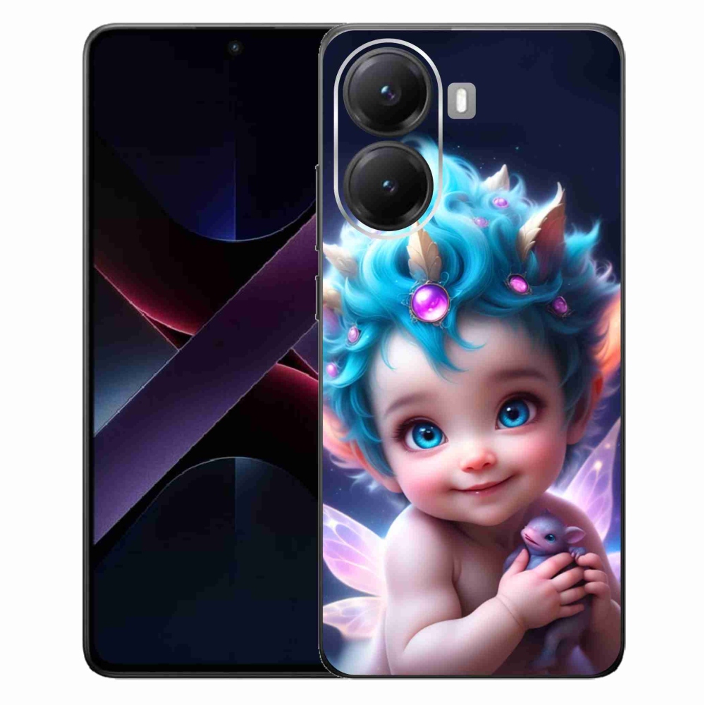 Gelový kryt mmCase na Xiaomi Poco X7 Pro 5G - dítě s motýlími křídly