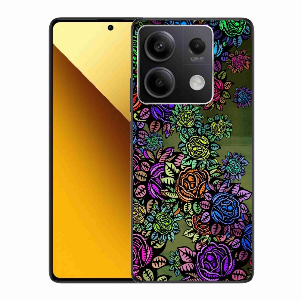Gelový kryt mmCase na Xiaomi Redmi Note 13 5G - květiny 6