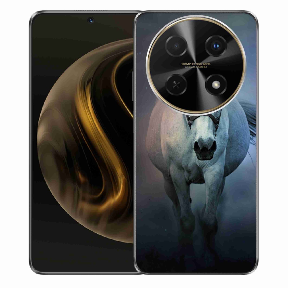 Gelový obal mmCase na Huawei Nova 12i - běžící bílý kůň