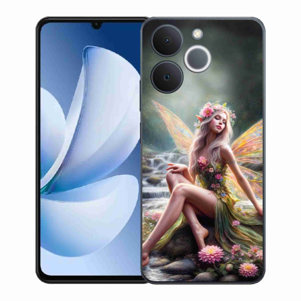 Gelový kryt mmCase na Realme Note 70T - motýlí žena 1