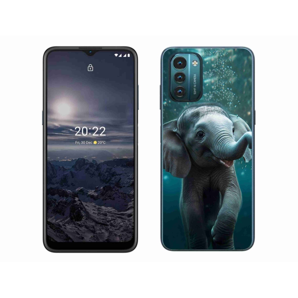 Gelový kryt mmCase na Nokia G11/G21 - slůně pod vodou