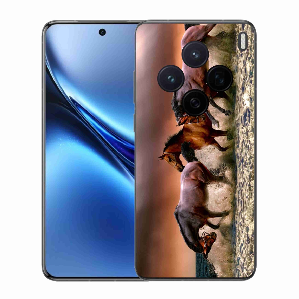 Gelový kryt mmCase na Vivo X200 5G - koně 1