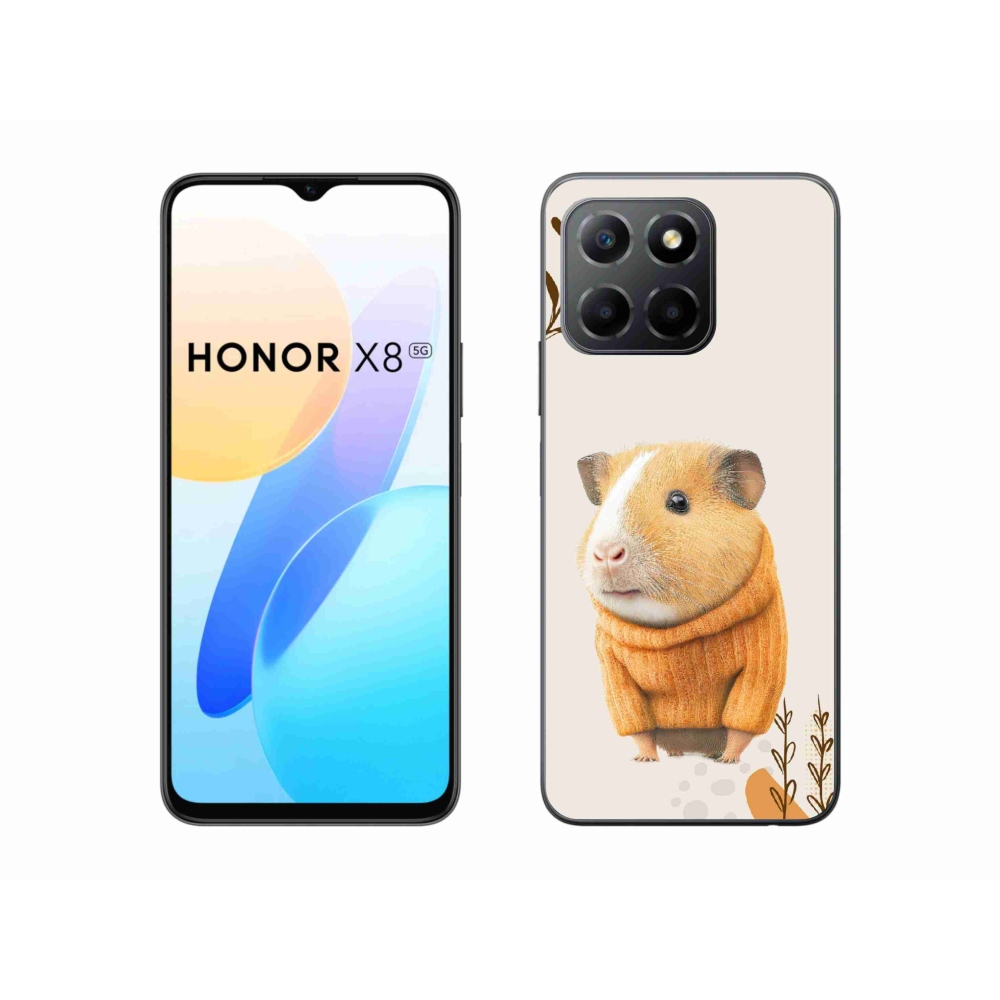 Gelový kryt mmCase na Honor X8 5G - morče ve svetru
