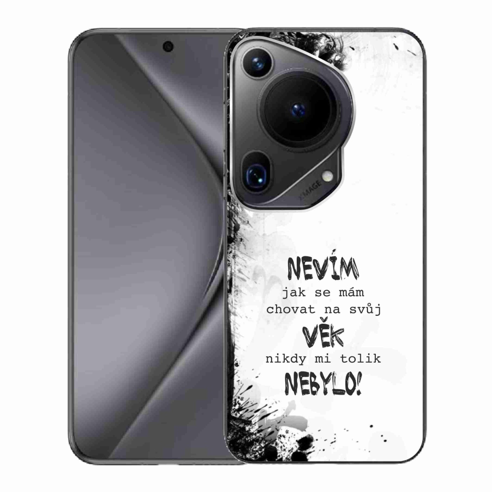 Gelový kryt mmCase na Huawei Pura 70 Ultra - vtipný text 14 bílé pozadí