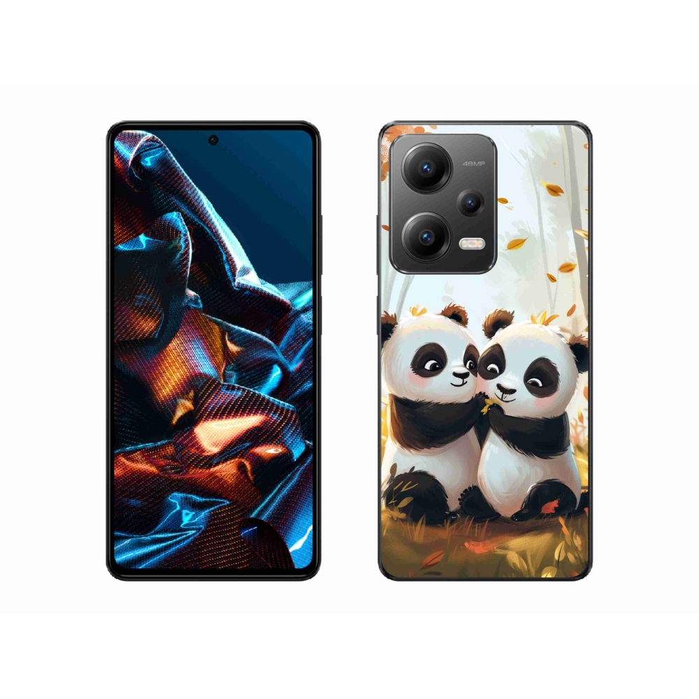 Gelový kryt mmCase na Xiaomi Redmi Note 12 Pro 5G - pandy