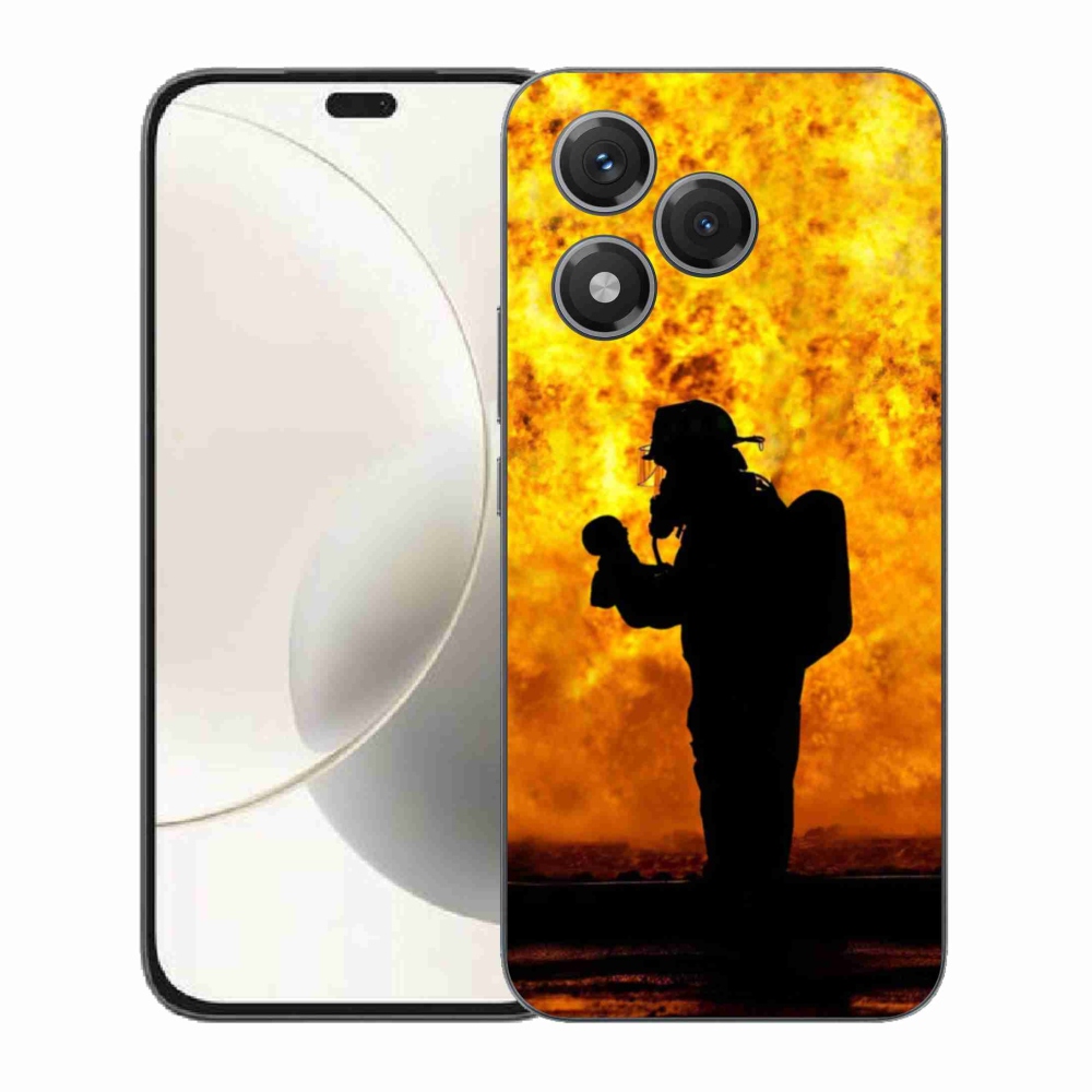 Gelový kryt mmCase na Honor 400 Lite - hasič