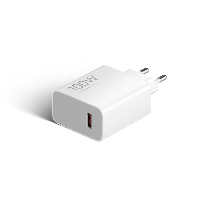 Xiaomi MDY-19-ER USB-A 100W Cestovní Nabíječka + USB-C 6A Datový Kabel White 