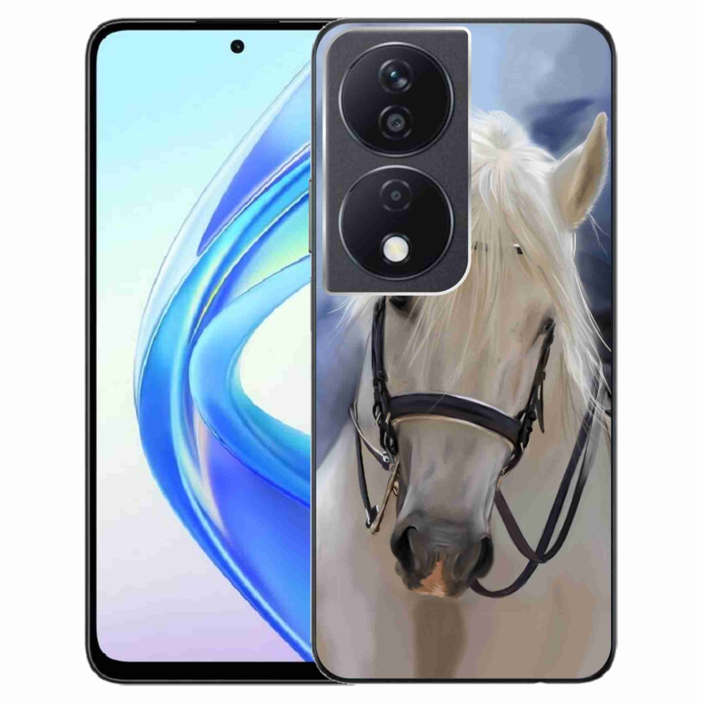 Gelový kryt mmCase na Honor X7b/Honor 90 Smart - bílý kůň