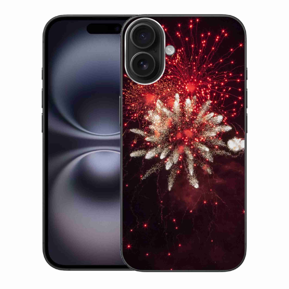Gelový kryt mmCase na iPhone 16 Plus - ohňostroj