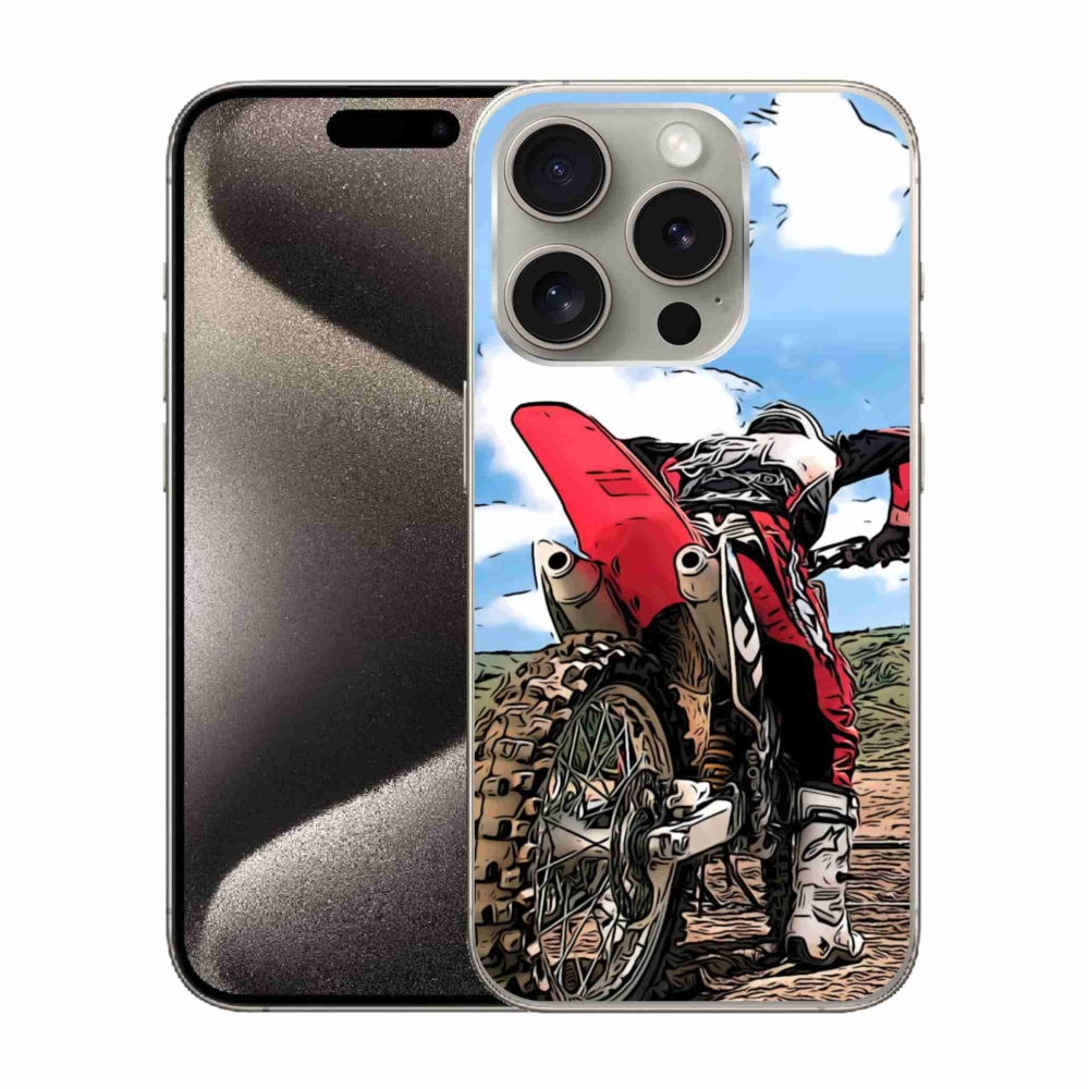 Gelový kryt mmCase na iPhone 15 Pro - moto