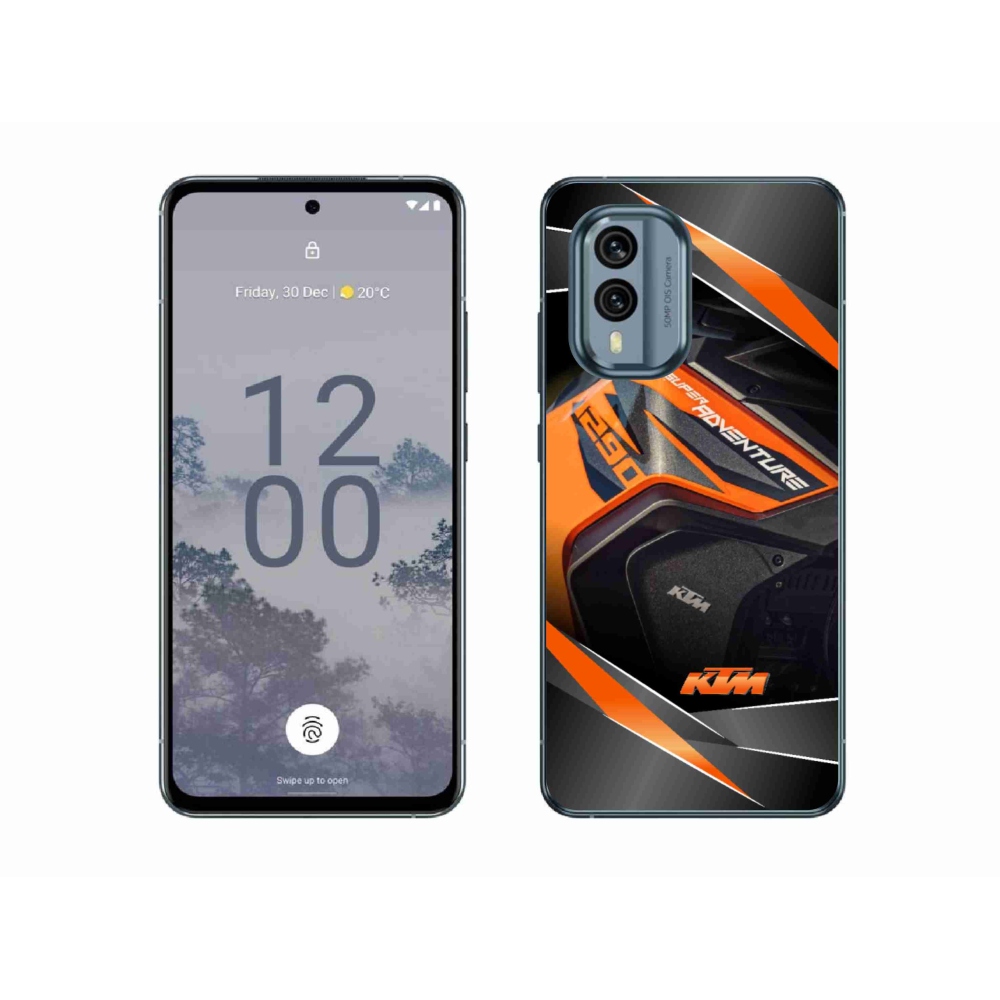 Gelový kryt mmCase na Nokia X30 5G - motorka ktm