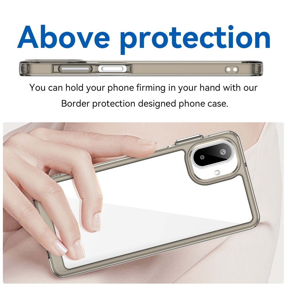 Gelový obal s pevnými zády na Samsung Galaxy A07 4G - šedý